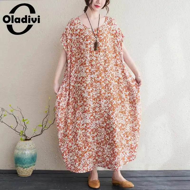 Oladivi Oversize Clothing Oversize Fashion Print Long Dress Women Summer 2021 Casual Loose Maxi Dresses Tunics 3XL 4XL 5XL 6XL
Oladivi Oversize Clothing Oversize Fashion Print Long Dress Women Summer 2021 Casual Loose Maxi Dresses Tunics 3XL 4XL 5XL 6XL