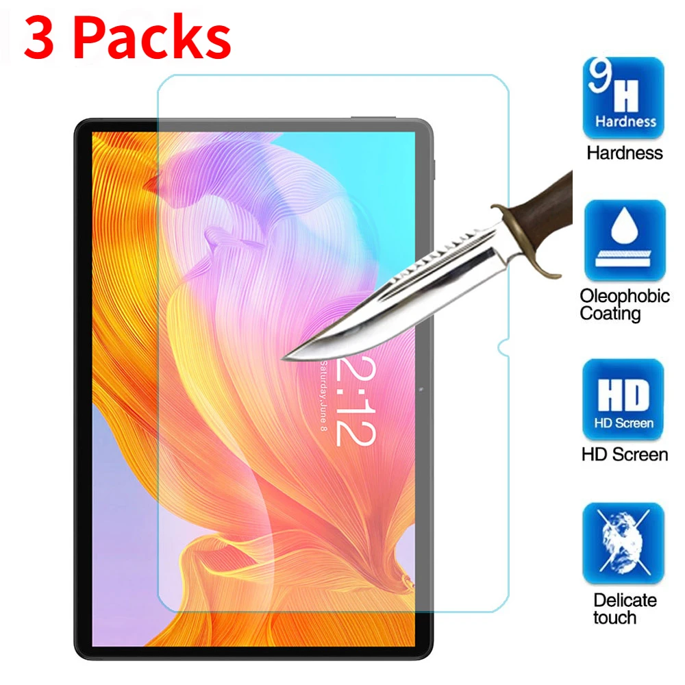 

3 Packs Tempered glass screen protector for Teclast M40 M40SE M18 M20 M30 M89 T10 T20 T30 T40 P80 pro P80X P10 P10HD P20 P20HD