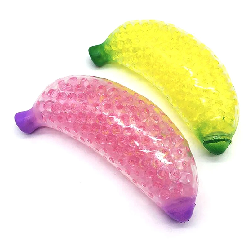 1pc Spongy Banana Bead Stress Ball Toy Squeezable Soft Fruit Shape Sensory Adult Decompression Child Rebound Squeeze Toys
1pc Spongy Banana Bead Stress Ball Toy Squeezable Soft Fruit Shape Sensory Adult Decompression Child Rebound Squeeze Toys