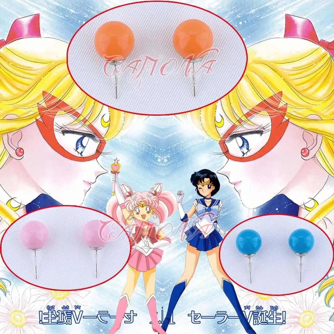 Cafiona Сейлор Мун ухо шпильки моряк Chibimoon Mercury Венера косплей костюм аксессуар