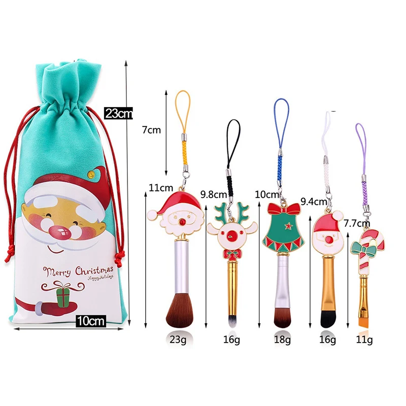 5pcs Cosmetics Makeup Brushes Set Loose Powder Foundation Brushes Highlight Contour EyeShadow Eyebrow Christmas pattern Brush
5pcs Cosmetics Makeup Brushes Set Loose Powder Foundation Brushes Highlight Contour EyeShadow Eyebrow Christmas pattern Brush