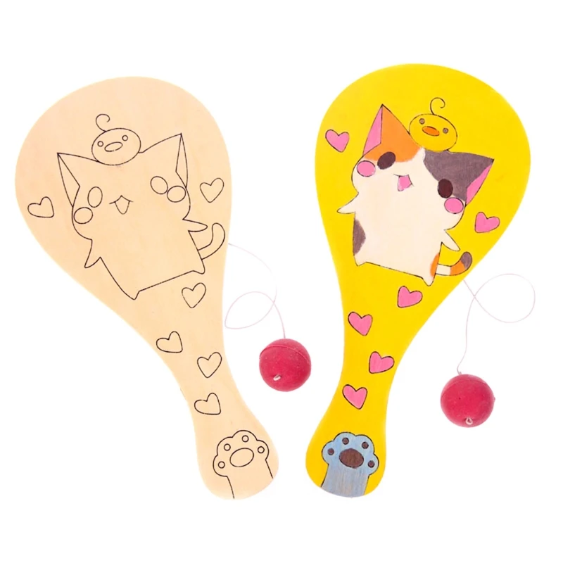 Exploring Racket Wooden Paddleball Montessori DIY Painting Toy for Toddlers 97BC
Exploring Racket Wooden Paddleball Montessori DIY Painting Toy for Toddlers 97BC