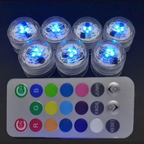 Submersible LED RGB Lamps Remote Control Colorful Waterproof Lights with Vase Base for Christmas Party Decoration and Diving
Submersible LED RGB Lamps Remote Control Colorful Waterproof Lights with Vase Base for Christmas Party Decoration and Diving