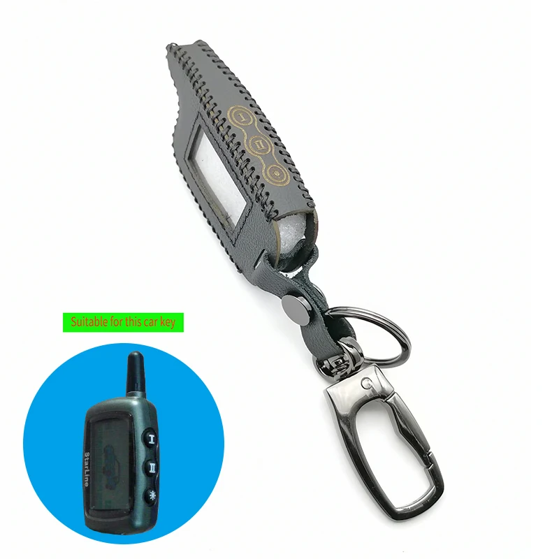 100% car leather key cover for Starline A6 A9 A8 Two-way Car Alarm Remote LCD Keychain Coater Controller case Accessories
100% car leather key cover for Starline A6 A9 A8 Two-way Car Alarm Remote LCD Keychain Coater Controller case Accessories