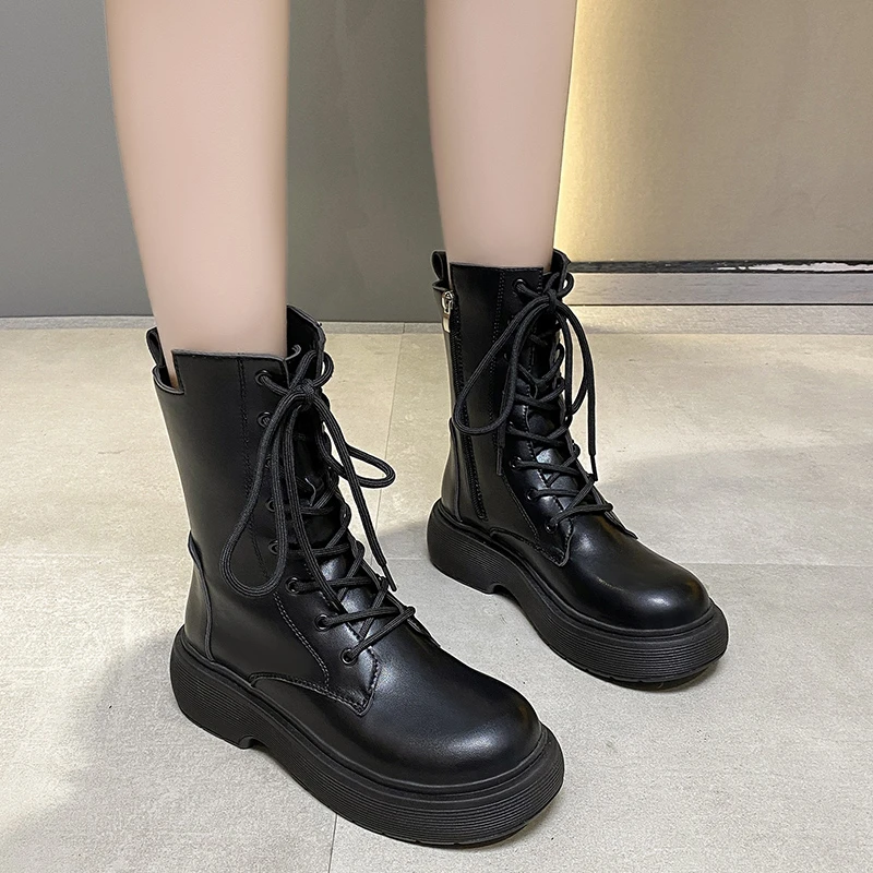Winter New Woman Military Boots Girls Real Leather Shoes Women Platform Shoes Ladies Modern Boots Female Brand Motorcycle Boots
Winter New Woman Military Boots Girls Real Leather Shoes Women Platform Shoes Ladies Modern Boots Female Brand Motorcycle Boots