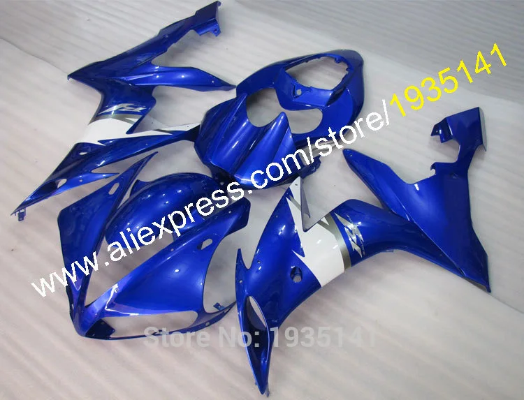 Мотоцикл синий белый обтекатель для Yamaha YZF R1 2004 2005 2006 YZF1000 R1 YZF-R1 тело капот комплект (литья под давлением)
Мотоцикл синий белый обтекатель для Yamaha YZF R1 2004 2005 2006 YZF1000 R1 YZF-R1 тело капот комплект (литья под давлением)