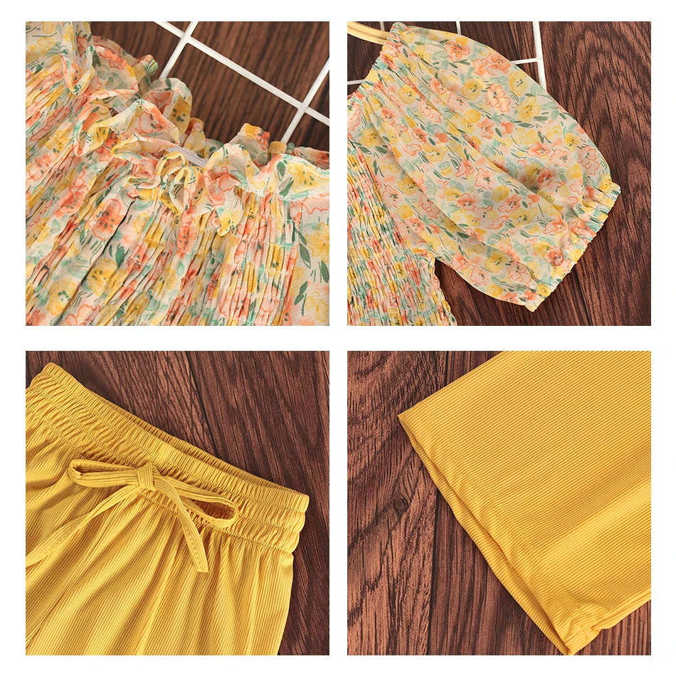 Children Clothes Floral Tshirt + Pants for Girls Casual Style Big Girls Clothes Summer Kids Tracksuit
Children Clothes Floral Tshirt + Pants for Girls Casual Style Big Girls Clothes Summer Kids Tracksuit