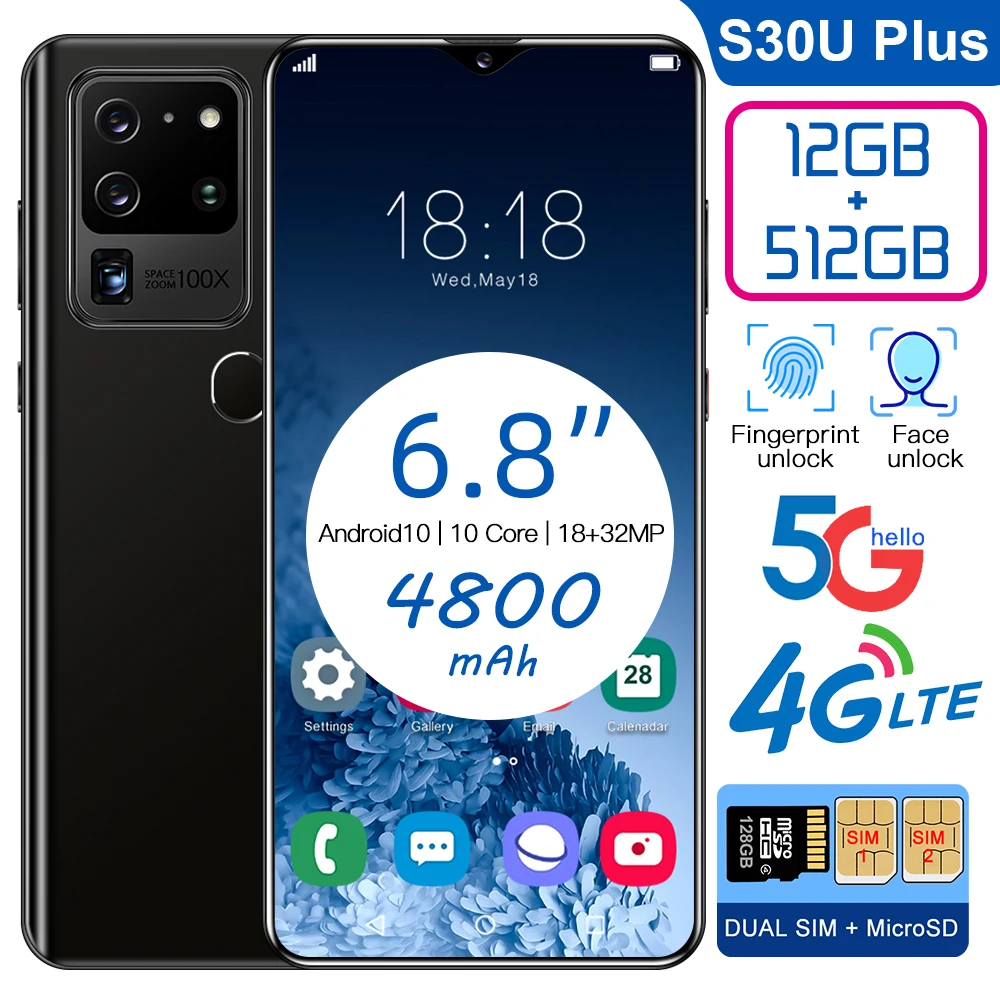 Global Version Galay S30 Ultra 6.8 Inch Full Screen 12+512GB Andriod11 Dual SIM 4/5G Octa Core Smartphone 18+32MP 4800mAh Unlock 
Global Version Galay S30 Ultra 6.8 Inch Full Screen 12+512GB Andriod11 Dual SIM 4/5G Octa Core Smartphone 18+32MP 4800mAh Unlock