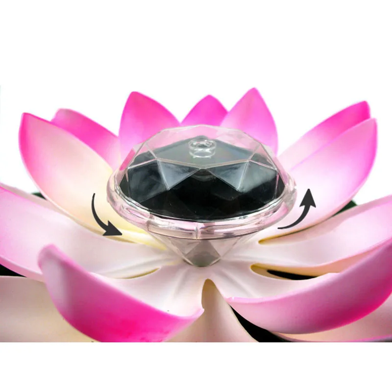 New Solar Lotus Light LED Garden Pool Lamp Water Resistant Outdoor Floating Pond Night Light Auto On/Off for Garden Pool Party G 
New Solar Lotus Light LED Garden Pool Lamp Water Resistant Outdoor Floating Pond Night Light Auto On/Off for Garden Pool Party G
