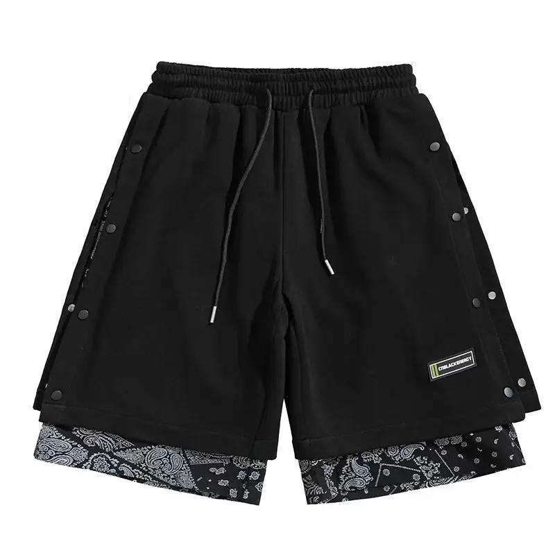 Men's Shorts 2021 Summer Ethnic Printed Side Buttons Fake 2 in1 Hip Hop Streetwear Casual Male Sportswear Shorts Homme Clothing
Men's Shorts 2021 Summer Ethnic Printed Side Buttons Fake 2 in1 Hip Hop Streetwear Casual Male Sportswear Shorts Homme Clothing