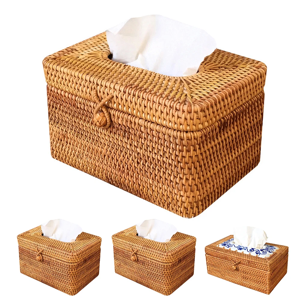 Dropship Paper Rack Rattan Tissue Box Elegant Home Decoration Handmade Desktop Tissue Container Napkin Storage Case Accessories
Dropship Paper Rack Rattan Tissue Box Elegant Home Decoration Handmade Desktop Tissue Container Napkin Storage Case Accessories