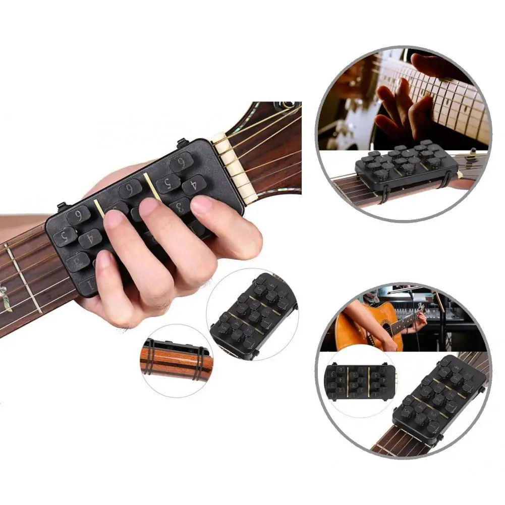 with Rubber Caps Useful Guitar Chord Assisted Learning Tool Plastic Guitar Chord System Creative for Beginner
with Rubber Caps Useful Guitar Chord Assisted Learning Tool Plastic Guitar Chord System Creative for Beginner