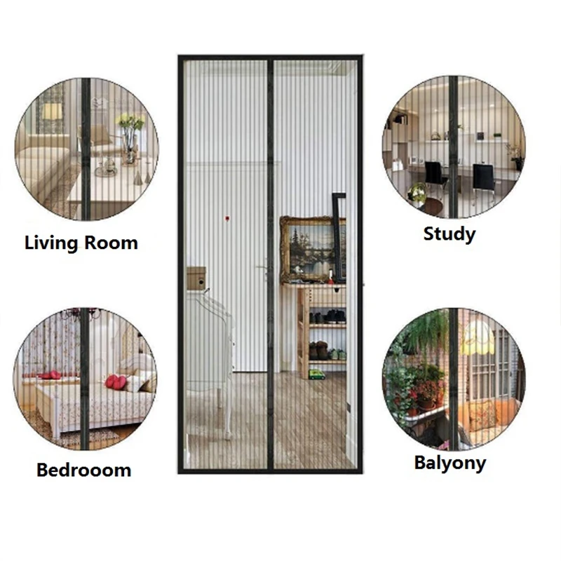 Magnetic Door Screen Summer Anti-mosquito Curtain Insect Fly Bug Net Automatic Closing Door Screen Mosquiteras Para Puertas
Magnetic Door Screen Summer Anti-mosquito Curtain Insect Fly Bug Net Automatic Closing Door Screen Mosquiteras Para Puertas
