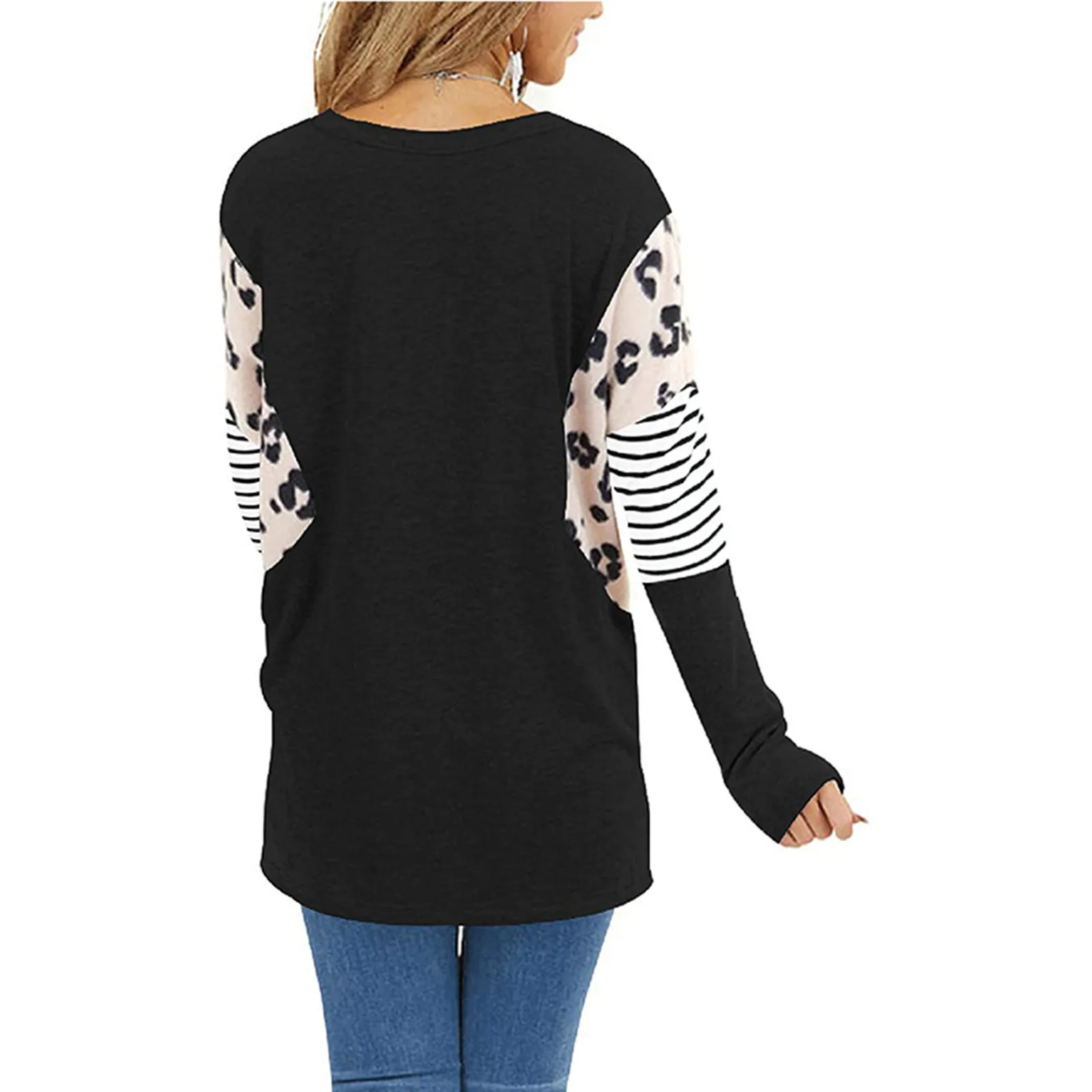 Ladies top Women's Blouse Leopard Print Long Sleeve Round Neck Loose Casual T-shirt Blouse blouse women elegant
Ladies top Women's Blouse Leopard Print Long Sleeve Round Neck Loose Casual T-shirt Blouse blouse women elegant