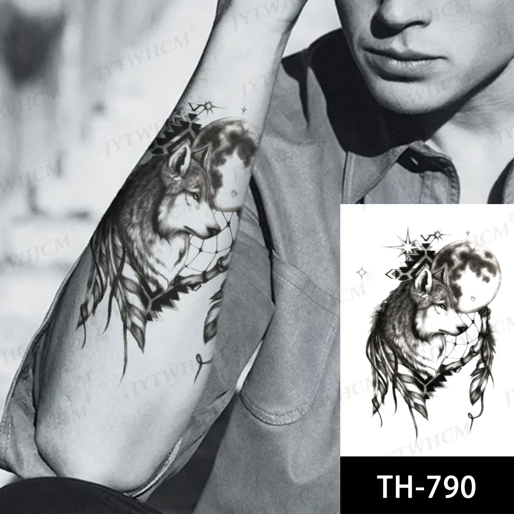 Tribal Wolf Temporary Tattoos For Men Women Arm Chest Fake Tattoo Sticker Waterproof Realistic 3D Flash Art Arm Sexy Tatoo Paper
Tribal Wolf Temporary Tattoos For Men Women Arm Chest Fake Tattoo Sticker Waterproof Realistic 3D Flash Art Arm Sexy Tatoo Paper