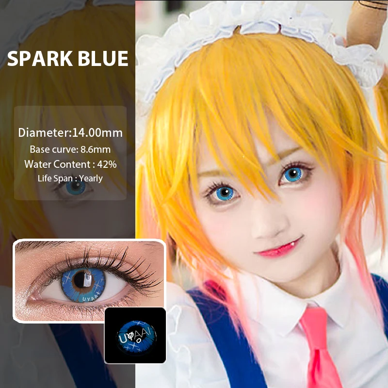2Pcs/Pair Blue Contact Lenses Color Contact Lens Annually Eye Color Lens Soft Colored Contact Lenses Natural Color Cosmetic
2Pcs/Pair Blue Contact Lenses Color Contact Lens Annually Eye Color Lens Soft Colored Contact Lenses Natural Color Cosmetic