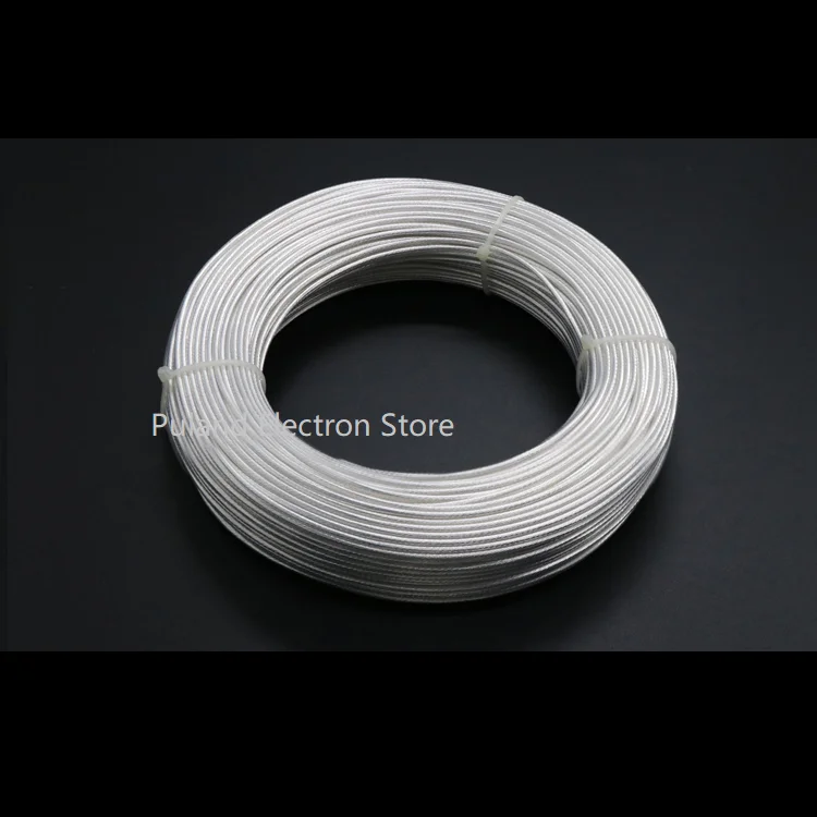 PTFE Silver Plated Wire OD 3.6mm Insulated High Temperature Soft Electron Cable OFC Copper DIY Headphone Singal Line 1 meter
PTFE Silver Plated Wire OD 3.6mm Insulated High Temperature Soft Electron Cable OFC Copper DIY Headphone Singal Line 1 meter