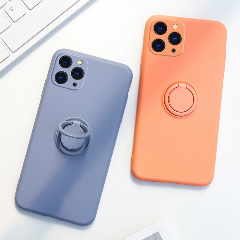 Soft Liquid Silicone Phone Case For iPhone 11 12 13 mini Pro Max XS X XR 7 8 Plus SE 2020 Stand Ring Shockproof Case Cover
Soft Liquid Silicone Phone Case For iPhone 11 12 13 mini Pro Max XS X XR 7 8 Plus SE 2020 Stand Ring Shockproof Case Cover