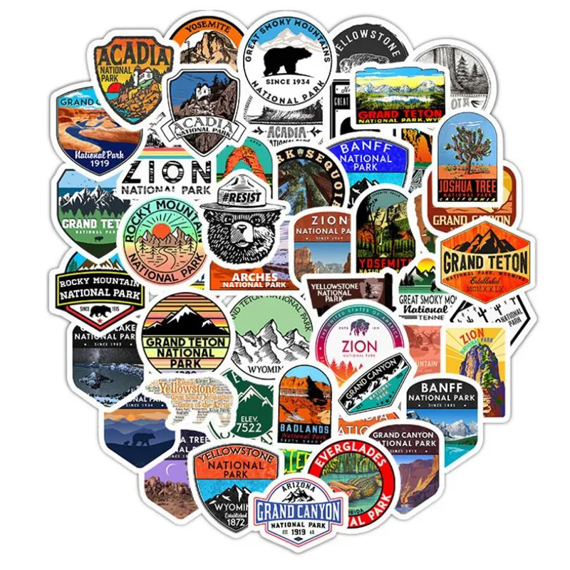 10/30/50PCS Geometry National Park Computer Mobile Suitcase Skateboard Waterproof Helmet Sticker Graffiti Decoration Wholesale
10/30/50PCS Geometry National Park Computer Mobile Suitcase Skateboard Waterproof Helmet Sticker Graffiti Decoration Wholesale