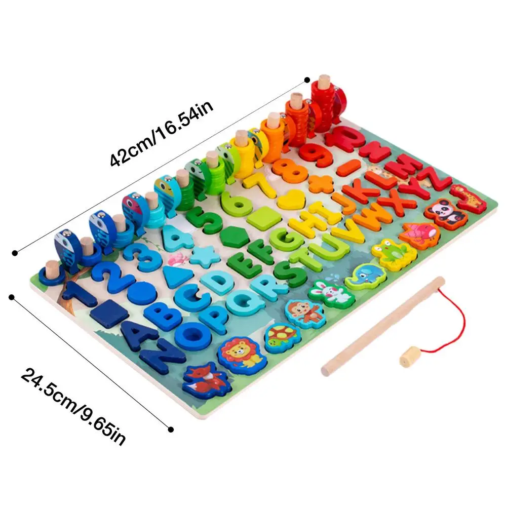 3D Wooden Blocks Children's Montessori Magnetic Fishing Board Game Number Letter Shape Matching Blocks Baby Educational Toy Gift
3D Wooden Blocks Children's Montessori Magnetic Fishing Board Game Number Letter Shape Matching Blocks Baby Educational Toy Gift