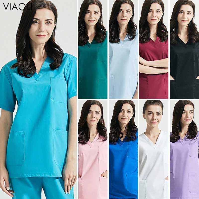 Pure Color Beauty Salon Care Service Lab Coat Spa Service Pet Shop Female Nurse Scrub Clothes Workwear Scrub Set Medical Uniform
Pure Color Beauty Salon Care Service Lab Coat Spa Service Pet Shop Female Nurse Scrub Clothes Workwear Scrub Set Medical Uniform