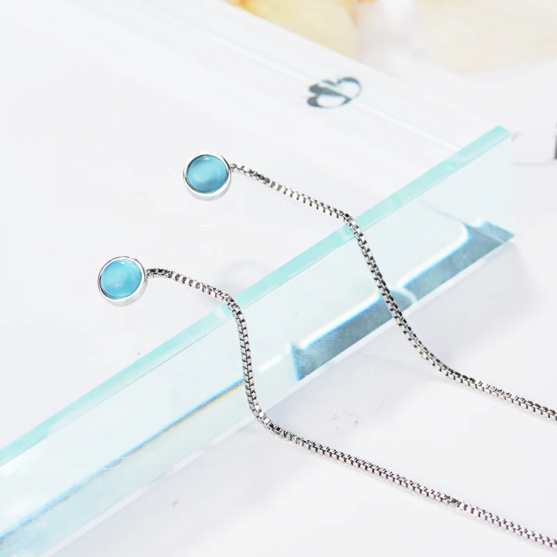 925 Sterling Silver Long Tassel Round Opal Charm Drop Earrings for Women Wedding Sterling Silver Jewelry Bijoux
925 Sterling Silver Long Tassel Round Opal Charm Drop Earrings for Women Wedding Sterling Silver Jewelry Bijoux