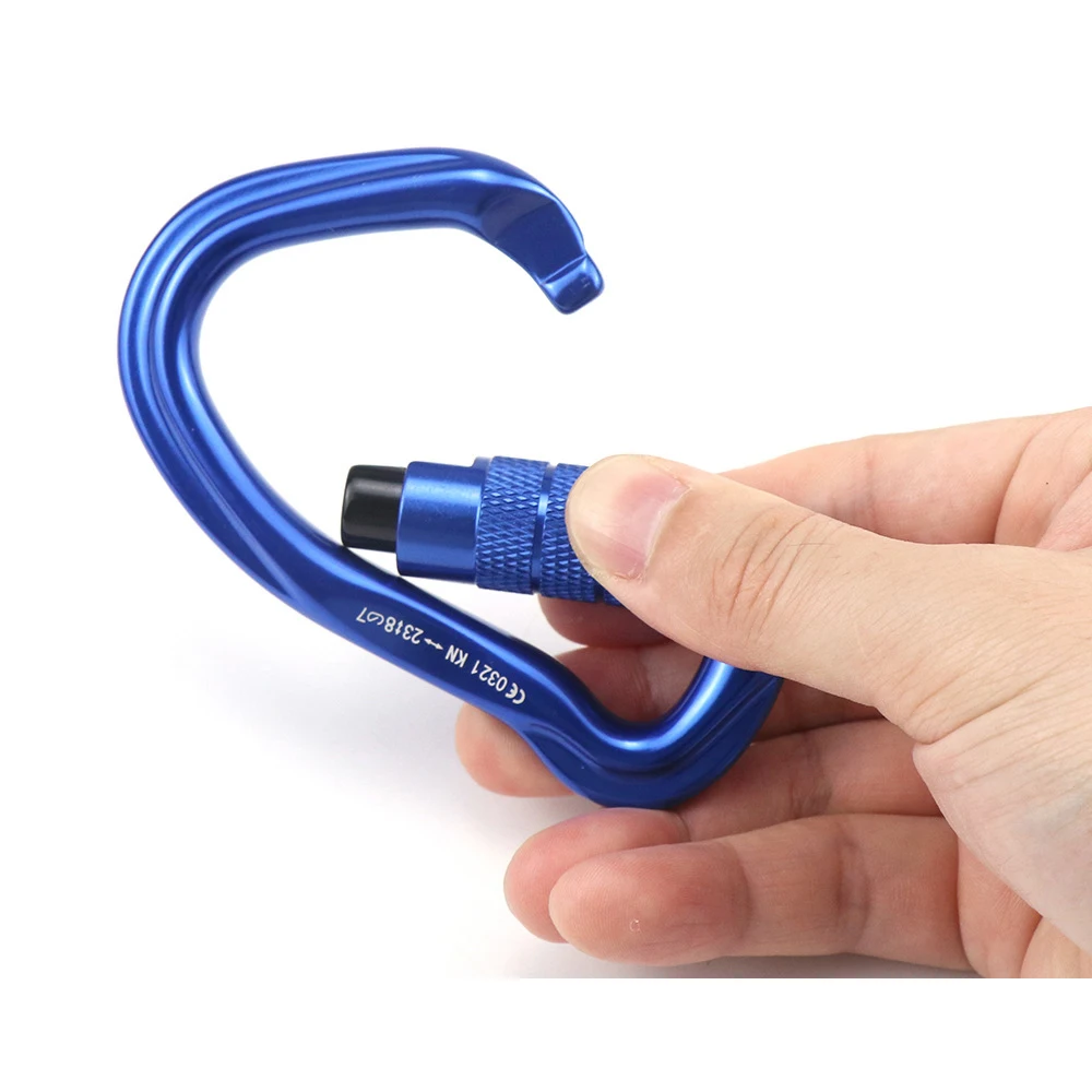 TOtrait 7075 Aluminum Climbing Screw Locking Snap Carabiner Hook Keychain Red black orange pear shape
TOtrait 7075 Aluminum Climbing Screw Locking Snap Carabiner Hook Keychain Red black orange pear shape