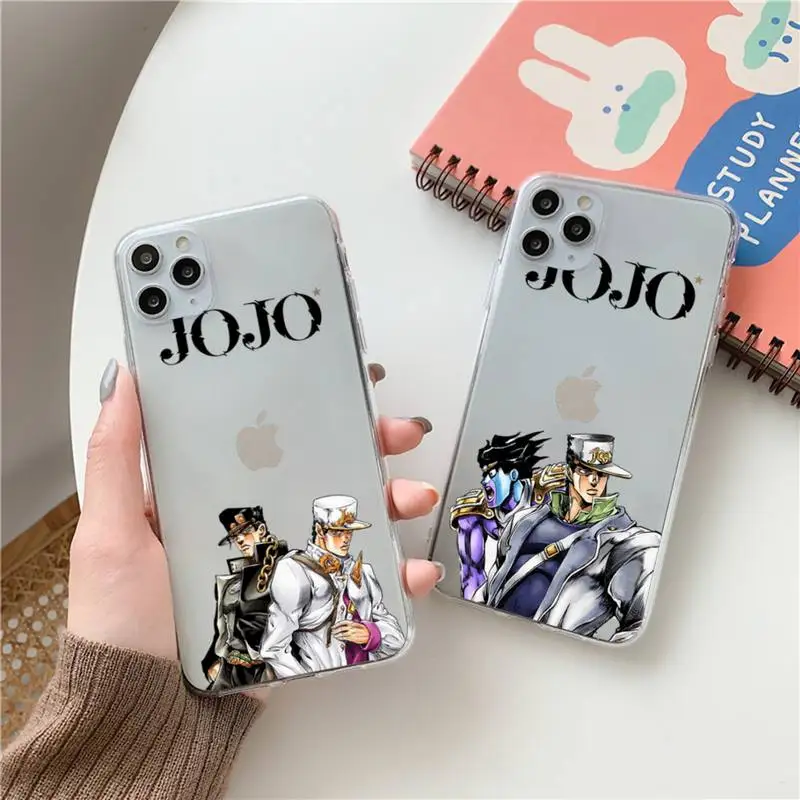 JoJo Bizarre Adventure Phone Case Clear Transparent for iPhone 11 12 13 mini pro XS MAX 8 7 6 6S Plus X 5S SE XR 2020
JoJo Bizarre Adventure Phone Case Clear Transparent for iPhone 11 12 13 mini pro XS MAX 8 7 6 6S Plus X 5S SE XR 2020