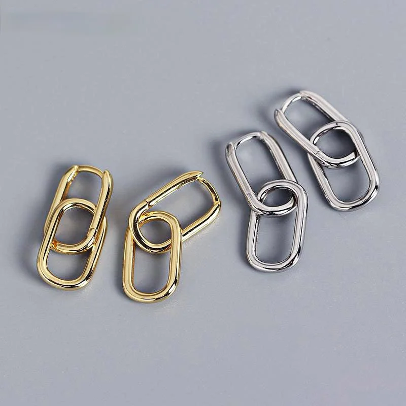 Prevent Allergy 925 Sterling Silver Earrings for Women New Fashion Geometric Ellipse U-Shape Elegant Bride Jewelry Gifts
Prevent Allergy 925 Sterling Silver Earrings for Women New Fashion Geometric Ellipse U-Shape Elegant Bride Jewelry Gifts