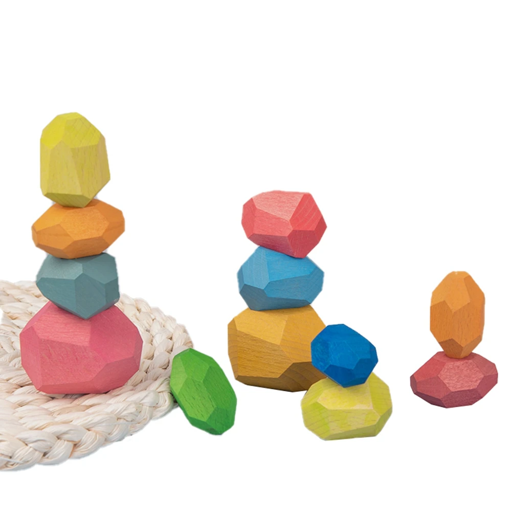 Wooden Balancing Blocks Kids Natural Wood Toys Colored Wooden Stones Stacking Game Rock Blocks Educational Puzzle Toy
Wooden Balancing Blocks Kids Natural Wood Toys Colored Wooden Stones Stacking Game Rock Blocks Educational Puzzle Toy