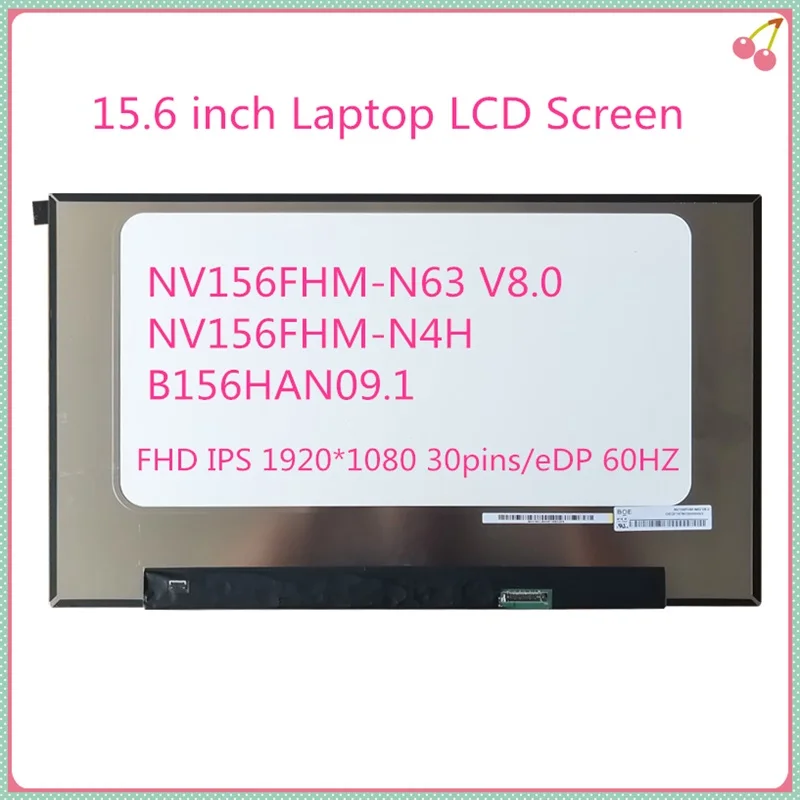 15 6 дюймовый экран ноутбука ЖК NV156FHM N63 V8.0 N4H B156HAN09.1 панель FHD IPS 1920*1080 30 контактов/eDP 60