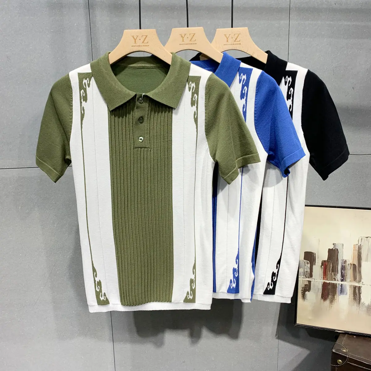 Summer fashion short sleeve polo shirt men's breathable Lapel Paul top handsome slim bottomed T-shirt
Summer fashion short sleeve polo shirt men's breathable Lapel Paul top handsome slim bottomed T-shirt