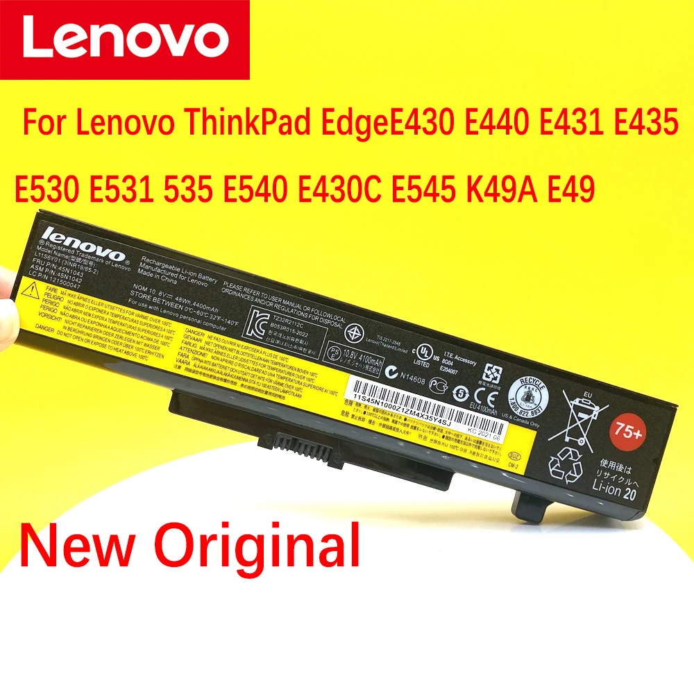 

NEW Original 45N1042 45N1043 For Lenovo ThinkPad Edge V480 E49L V490 B480 B485 B490 B495 M480 M490 M495 B580 Laptop Battery