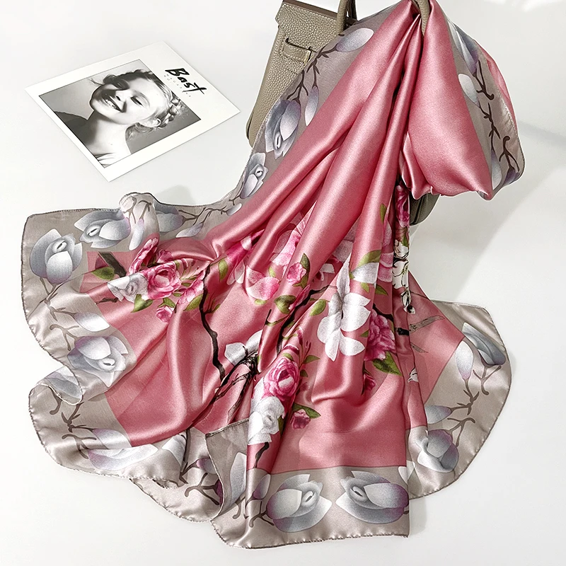 2021 Women Silk Winter Scarf Luxury Design Print Lady Beach Shawl Scarves Fashion Smooth Foulard Female Hijab
2021 Women Silk Winter Scarf Luxury Design Print Lady Beach Shawl Scarves Fashion Smooth Foulard Female Hijab