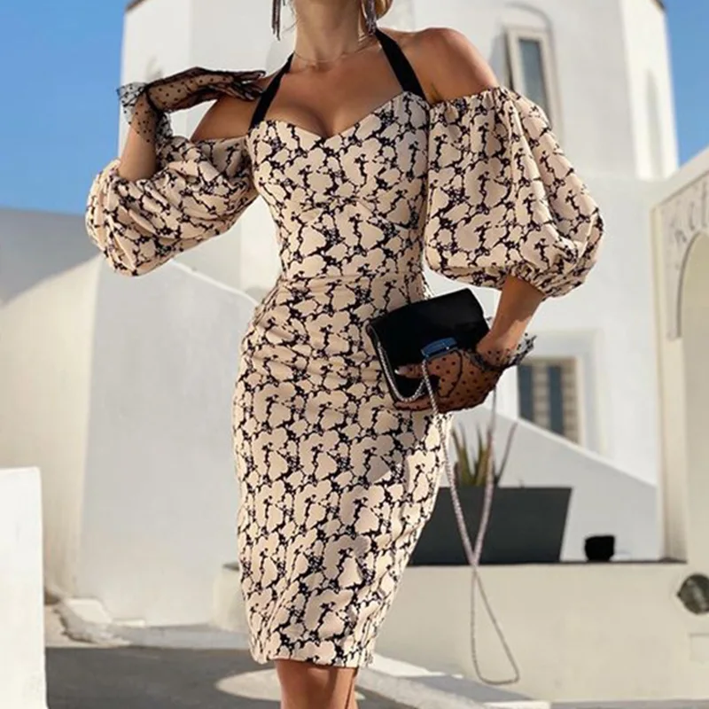Women's 2021 printed sexy strapless breast wrap fashion dress women dresses white dress
Women's 2021 printed sexy strapless breast wrap fashion dress women dresses white dress