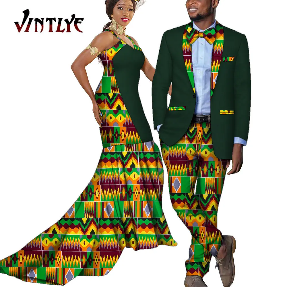 Fashion Couple Clothes African Style Ankara Couple Outfit Dashiki 2 Pcs Sets Women Halter Robe Dress and Men Blazer Suit WYQ843
Fashion Couple Clothes African Style Ankara Couple Outfit Dashiki 2 Pcs Sets Women Halter Robe Dress and Men Blazer Suit WYQ843