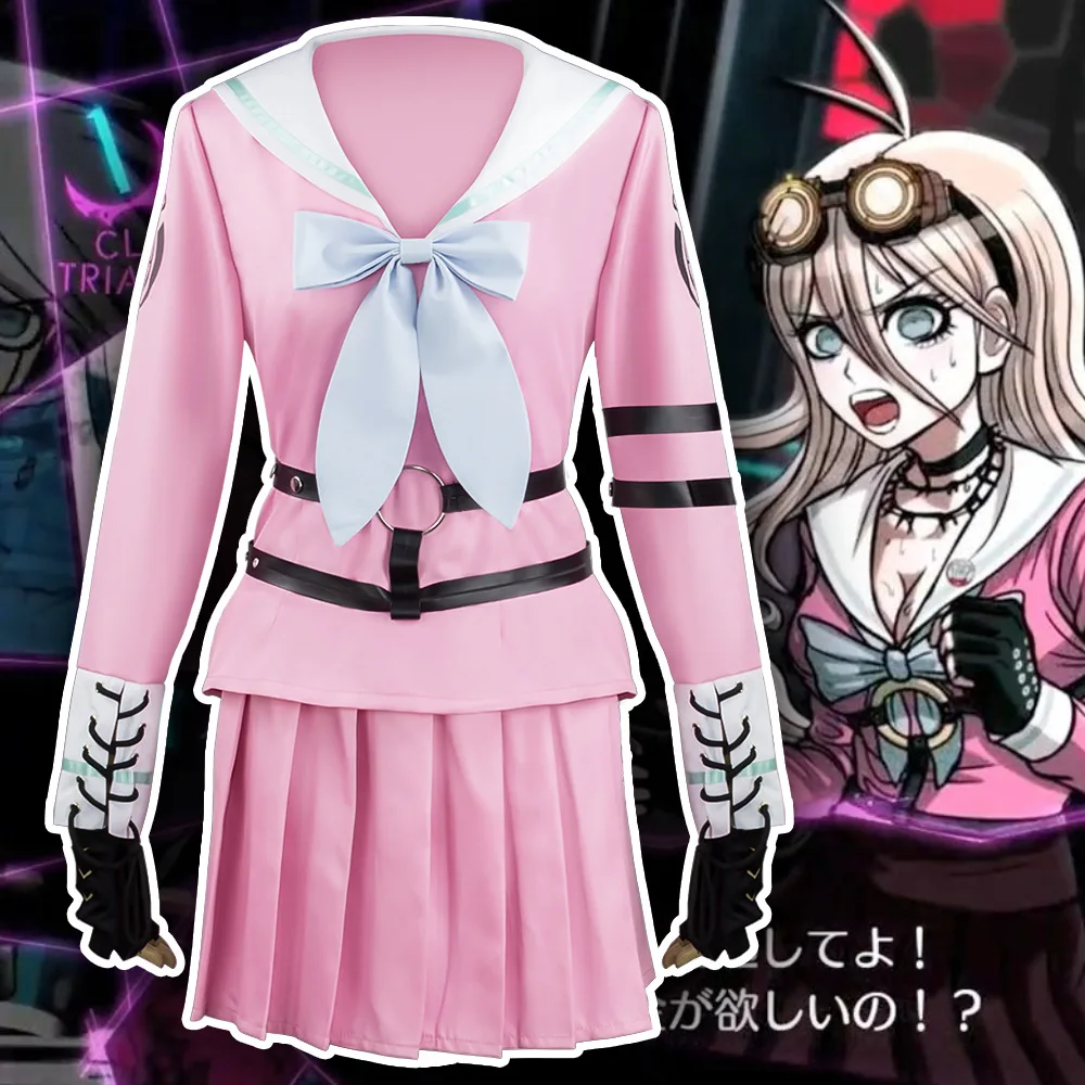 12PCS Danganronpa V3 Killing Harmony Iruma Miu Cosplay Costume Props Anime Game Woman party dress School Uniform outfit+eyeglass
12PCS Danganronpa V3 Killing Harmony Iruma Miu Cosplay Costume Props Anime Game Woman party dress School Uniform outfit+eyeglass