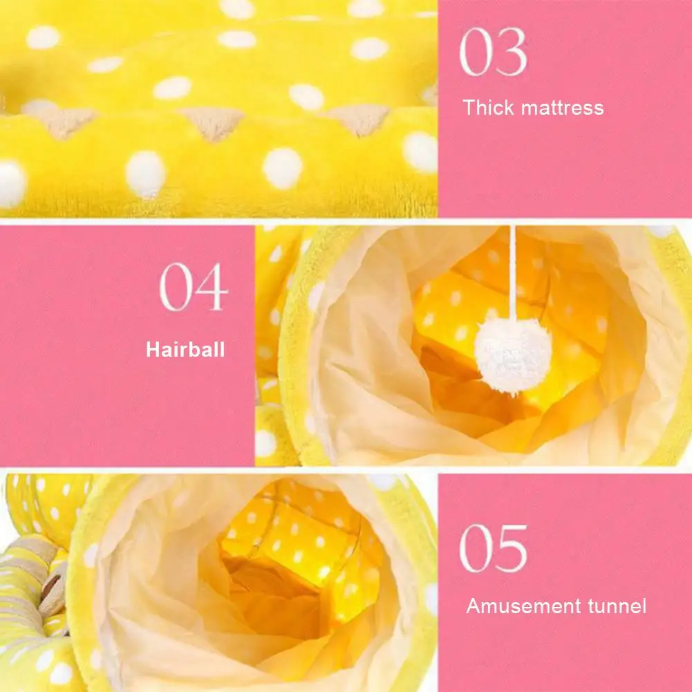 Foldable Cat Tunnel Warm Cat Bed Mat Plush Soft Pet House Channel Chinchilla Nest Puzzle Pet Toy for Cat Rabbit Play Tunnel Tube
Foldable Cat Tunnel Warm Cat Bed Mat Plush Soft Pet House Channel Chinchilla Nest Puzzle Pet Toy for Cat Rabbit Play Tunnel Tube