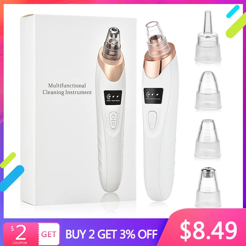 Electric Vacuum Blackhead Remover Acne Black Spot Extractor Vacuum Suction Deep Cleansing Machine Exfoliating Pore Cleaner
Electric Vacuum Blackhead Remover Acne Black Spot Extractor Vacuum Suction Deep Cleansing Machine Exfoliating Pore Cleaner