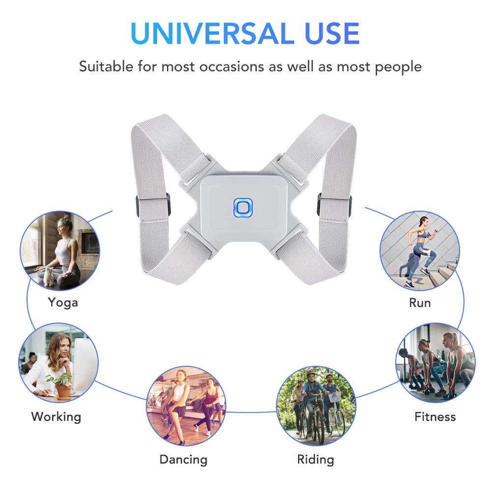 Adjustable Smart Intelligent Posture Corrector Trainer Pain Relief Vibration Reminder Upper Spine Back Brace Clavicle Support
Adjustable Smart Intelligent Posture Corrector Trainer Pain Relief Vibration Reminder Upper Spine Back Brace Clavicle Support