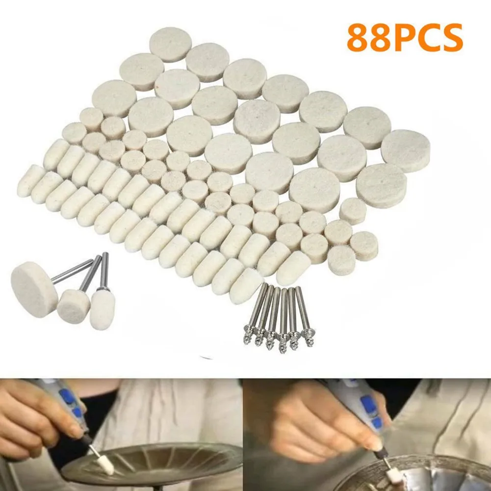 88pcs Polishing Wheel Cleaning Buffing Pads Wool Power Tools For Rotary Tool Kit Felting Pads Wheel Abrasive Tools WWO Wheels
88pcs Polishing Wheel Cleaning Buffing Pads Wool Power Tools For Rotary Tool Kit Felting Pads Wheel Abrasive Tools WWO Wheels