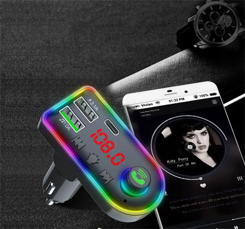 F8 Автомобильный Mp3 атмосферсветильник Bluetooth совместимый автомобильный MP3-плеер U диск карта Fm-передатчик автомобильное зарядное устройство ...
F8 Автомобильный Mp3 атмосферсветильник Bluetooth совместимый автомобильный MP3-плеер U диск карта Fm-передатчик автомобильное зарядное устройство ...
