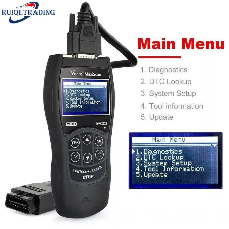Multi-Languages OBDII EOBD Scanner Vgate VS890 Auto Diagnostic Tool CAN-BUS Fault Code Multi-Brand Cars Engine Analyzer
Multi-Languages OBDII EOBD Scanner Vgate VS890 Auto Diagnostic Tool CAN-BUS Fault Code Multi-Brand Cars Engine Analyzer