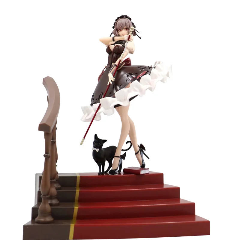 29cm ironsaga Game character Kidou Sentai Iron Saga Judith stairs PVC action figure toy Black cat Brown dress Model Doll Gifts
29cm ironsaga Game character Kidou Sentai Iron Saga Judith stairs PVC action figure toy Black cat Brown dress Model Doll Gifts