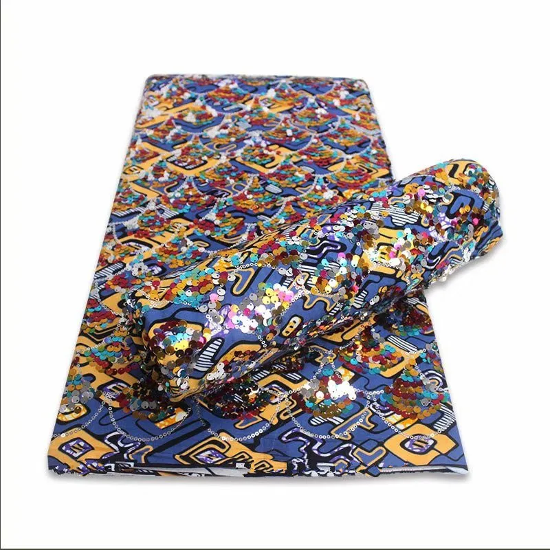 2020 High Quality African Wax Fabric with Sequin Embroidery Africa Wax Fabrics 6 Yards Ankara wax Nigerian 100%Cotton Fabric
2020 High Quality African Wax Fabric with Sequin Embroidery Africa Wax Fabrics 6 Yards Ankara wax Nigerian 100%Cotton Fabric