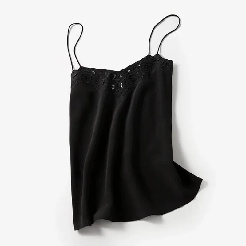 2020 Spring Summer Sexy Women's tank top embroidered Hollow silk ladies camis sling female vest top clothes 
2020 Spring Summer Sexy Women's tank top embroidered Hollow silk ladies camis sling female vest top clothes