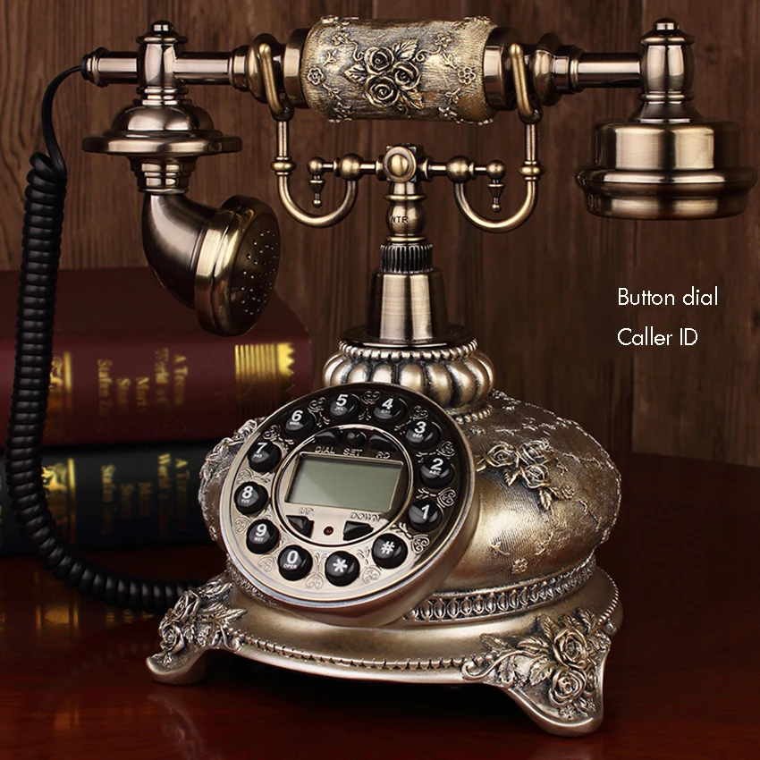 Rotary Dial Antique Telephone Old Fashioned Backlight Telephone Corded Landline Phone with Display FSK/DTMF, Hands-free for Home
Rotary Dial Antique Telephone Old Fashioned Backlight Telephone Corded Landline Phone with Display FSK/DTMF, Hands-free for Home