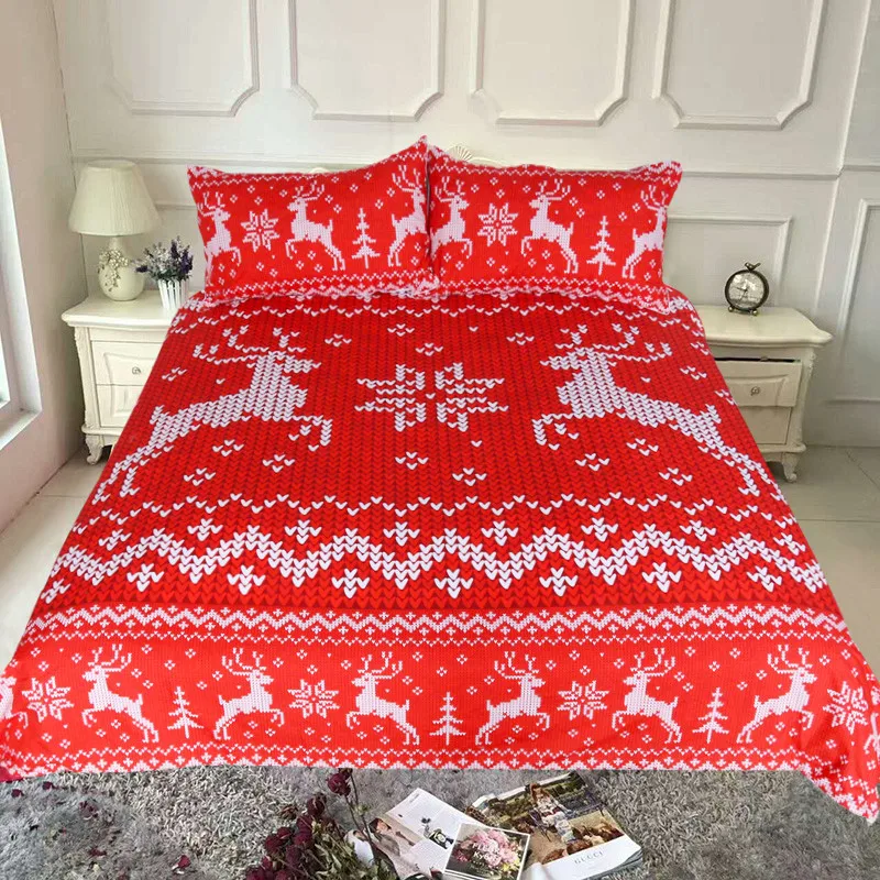 Knitted Fawn Red Bedding Set Bedroom Decor Boys Girls Gift Duvet Comforter Cover 2/3 Piece Bedspread with Pillowcase
Knitted Fawn Red Bedding Set Bedroom Decor Boys Girls Gift Duvet Comforter Cover 2/3 Piece Bedspread with Pillowcase