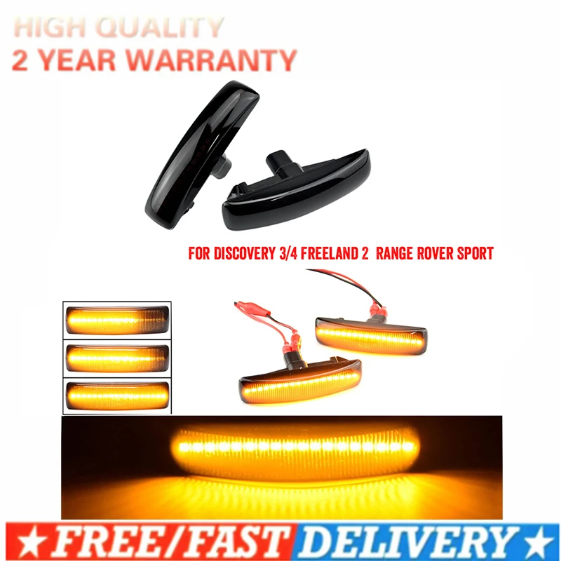 LED Dynamic Turn Signal Light For Land Rover Range Rover Sport Freeland 2 Discovery 3 4 LR3 LR4 L319 Side Marker Lamp Indicator
LED Dynamic Turn Signal Light For Land Rover Range Rover Sport Freeland 2 Discovery 3 4 LR3 LR4 L319 Side Marker Lamp Indicator