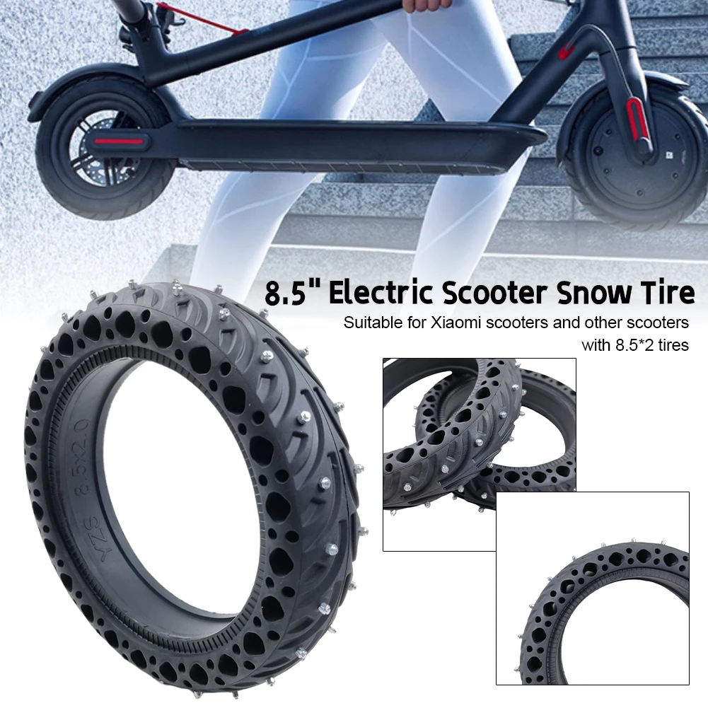 8.5" Electric Scooter Snow Tire Black Solid Tire Shock Absorber Non-Slip Tyre for Xiaomi M365/ M365 Pro/ Pro 2 Scooter
8.5" Electric Scooter Snow Tire Black Solid Tire Shock Absorber Non-Slip Tyre for Xiaomi M365/ M365 Pro/ Pro 2 Scooter